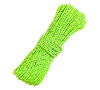 Legnowit Cuerda de paracaídas reflectante fluorescente de 2 mm, cuerda delgada que brilla en la oscuridad, para lona, lluvia, tienda de campaña, camping, 65 pies (verde)