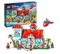 LEGO ǀ Disney Casa en la Playa de Lilo y Stitch de Juguete con 6 Habitaciones, Observatorio, Nave Espacial, 5 Minifiguras, Tabla de Surf y Más, Regalo de Cumpleaños para Niñas y Niños de 9+ Años 43268