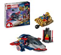 LEGO ǀ Marvel Captain America vs. Thanos - Avengers Building Toy with a Jet Plan