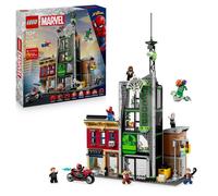 LEGO Set Marvel Spider-Man vs. Oscorp 76324 - Juguete interactivo 8 minifiguras incl. Miles Morales