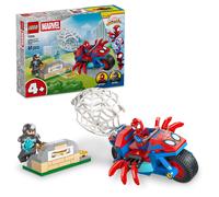 LEGO ǀ Marvel Spidey on his Motorcycle vs. Rhino - SuperHero Toy w/a Motorbike &