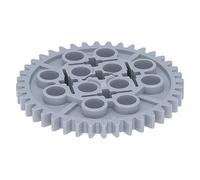 LEGO 10 x Technic, Gear 40 Tooth Light Bluish Gray