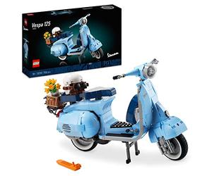 LEGO 10298 Vespa™ 125, Maqueta de Moto para Construir para Adultos, Réplica Coleccionable de Scooter Italiana, Decoración para el Hogar, 18 a 99 años