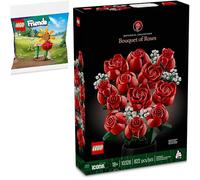 Lego 10328 - Ramo de rosas de Lego para adultos, incluye azulejos impresos, colección botánica