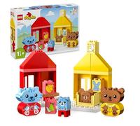 LEGO 10414 DUPLO My First My Daily Rituals - Hora de comer y dormir, Juguete social, 4 figuras de animales