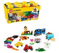 Lego La Caja de Ladrillos Creativos Mediana, de LEGO® Classic, fomenta el juego de construcción sin restricciones e invita a construir vehículos en diferentes colores.