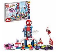 LEGO 10784 Marvel Spidey y Su Superequipo Cuartel General Arácnido de Spider-Man, Juguete para Niños y Niñas de 4 Años o Más, Minifiguras de Superhéroes, Idea de Regalo Infantil
