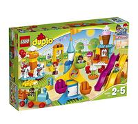 LEGO 10840 Duplo Town Gran Feria, Juguete de Construcción para Niños y Niñas a Partir de 2 años con 5 Mini Figuras y Tren