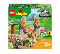 LEGO 10939 Duplo Jurassic World Fuga del T. Rex y el Triceratops, Dinosaurios Juguetes, Dino, Figuras de Animales para Niños y Niñas de 2 Años o Más