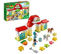 LEGO 10951 Duplo Establo con Ponis, Granja Juguete, Figuras de Animales para Niños y Niñas de 2, 3 y 4 Años o Más, Set con Flores, Regalo Educativo