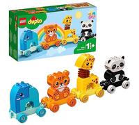 LEGO 10955 Duplo Tren de los Animales con Jirafa, Elefante, Oso Panda y Tigre de Juguete, Primer Set de Construcción para Niños de 1.5-2 Años o Más