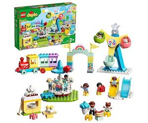 LEGO 10956 Duplo Town Parque de Atracciones con Tren de Juguete, Set de Construcción para Niños +2 Años