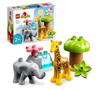 LEGO DUPLO 10971 Fauna Salvaje de África – Juego educativo figuras elefante y jirafa desde 2 años
