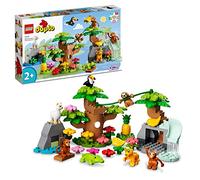 LEGO 10973 Duplo Fauna Salvaje de Sudamérica, Animales de Juguete, Set con Figuras Mono y Perezoso, Regalo Educativo para Niños de Entre 2 y 5 Años