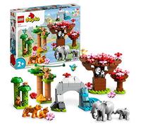 LEGO 10974 Duplo Fauna Salvaje de Asia, Animales de Juguete con Sonido, Aprendizaje Temprano, Oso Panda, Regalo para Niños y Niñas de Entre 2 y 5 Años
