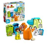 LEGO 10987 Duplo Camión de Reciclaje de la Basura, Juguete Educativo para Niños de 2 Años en Adelante, Aprender los Colores, Mejorar Motricidad Fina, Idea de Regalo