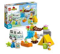 LEGO 10997 Disney Mickey y Sus Amigos Aventura Campestre con Canoa, Puente y Caravana de Juguete, Figura Daisy, Regalos Creativos para Niñas y Niños de 2 Años o Más