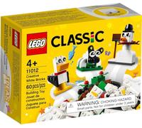 LEGO 11012 Classic Ladrillos Creativos Blancos, Set con Muñeco de Nieve y Oveja, Juguete de Construcción Educativo para Niños de 4 Años o Más
