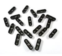 LEGO 20 Unidades Technic Brazo Elevador Fino 1 x 3 Puntos en Negro.