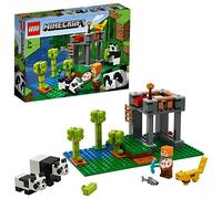 LEGO 21158 Minecraft The Panda Nursery Building Set con Alex y figuras de animales, juguetes para niños de más de 7 años