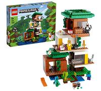 LEGO 21174 Minecraft La Casa del Árbol Moderna, Juguete de Construcción para Niños a Partir de 9 Años con Mini Figuras