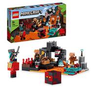 LEGO 21185 Minecraft El Bastión del Nether, Juguete de Batallas con Figuras, Piglin, Set de Construcción para Niños a Partir de 8 Años