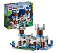 LEGO 21186 Minecraft El Castillo de Hielo, Juego de Acción y Batallas, Set de Construcción para Niños de 8 Años o Más, Zombies, Esqueletos y Espada