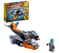 LEGO 31111 Creator 3en1 Ciberdron, Cibermech o Moto, Juguete de Construcción con Mini Figura de Robot para Niños +6 Años