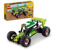 LEGO, 31123 Creator Buggy Todoterreno 3 en 1, Excavadora y Coche ATV de Juguete, Set de Vehículos de Construcción, Idea de Regalo para Niños de 7 Años, Multicolor