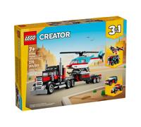 LEGO 31146 Camión Plataforma con Helicóptero