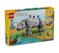 LEGO 31171 Fauna Salvaje: Poderoso Rinoceronte con Pájaros