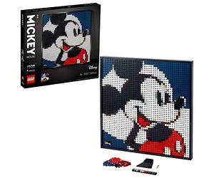 LEGO 31202 Art Disney's Mickey Mouse, Manualidades para Adultos, Cuadro Personajes Disney Clásicos, Decoración para Casa, Idea de Regalo DIY