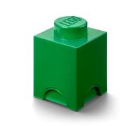 Lego 40011734 - Caja en forma de bloque de lego 1, color verde [importado de Alemania]