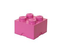 LEGO 4003, Caja en forma de bloque de lego 4, color rosa [importado de Alemania]