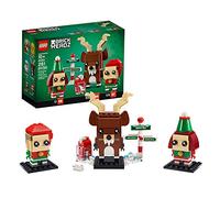 LEGO 40353 Brickheadz Reno, Elfo y Elfillo Decoraciones y Adornos Navideños, Set de Construcción para Niños a Partir de 10 años
