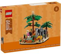 Lego 40784 Diorama Sabana Africana - Exclusivo juego de construcción de vida silvestre con jirafa, flamenco y león | decoración natural y regalo para niños, coleccionistas y fans de paisajes exóticos