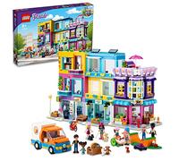 LEGO Set 41704 Friends - Edificio Calle Principal: casa de muñecas, peluquería y camión