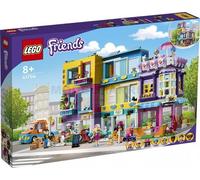 LEGO 41704 Friends Edificio de la Calle Principal, Casa de Muñecas, Peluquería, Camión y Tiendas de Juguete, Regalos Papá Noel, Reyes Magos
