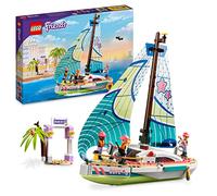 LEGO 41716 Friends Aventura Marinera de Stephanie, Barco de Juguete con Mini Muñecas Elijah y Maxine, Regalo Niñas y Niños de 7 Años o Más