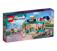 LEGO Friends Restaurante Clásico de Heartlake, Juguete de Comida para Niñas y Niños de 6 Años o Más, 3 Mini Muñecas de Personajes 2023, Idea de Regalo de Cumpleaños 41728
