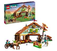 LEGO 41745 Friends Establo de Autumn con Carruaje y 2 Figuras de Caballos de Juguete, Accesorios de Equitación, Set de Granja, Regalos de Animales para Niñas y Niños de 7+ Años