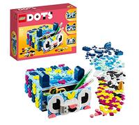 LEGO 41805 Dots Cajón Animales Creativos, Caja de Almacenamiento, Organizador de Escritorio, Manualidades para Niños y Niñas, Regalo de Semana Santa y Pascua