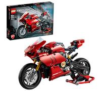 LEGO 42107 Technic Ducati Panigale V4 R, Moto de Juguete Roja, Maqueta para Construir y Decorar el Dormitorio, con Caja de Cambios y Suspensión, Idea de Regalo para Niños y Niñas a Partir de 10 Años