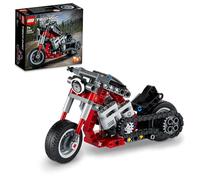LEGO 42132 Technic Moto, Set de Construcción 2en1, Maqueta Motocicleta o Chopper, Juguete para Niños y Niñas de 7 Años en Adelante