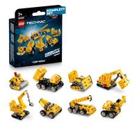 LEGO 42233 - Juego completo de máquinas Lego con 8 modelos | Lego Technic Serie de vehículos de construcción, 8 x 42233 LEGO, excavadora, hormigonera, grúa, para coleccionar