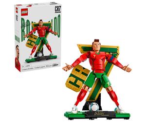 LEGO 43016 Cristiano Ronaldo Set de Figura de Coleccionista CR7 - Leyendas del Fútbol con Autógrafo y Dos Poses (Siuuu / Chilena)