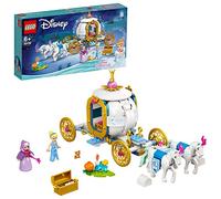 LEGO 43192 Disney Princess Carruaje Real de Cenicienta con 2 Mini Muñecas y Figuras de Caballos, Idea de Regalo para Niños y Niñas +6 Años