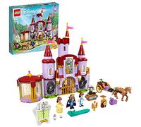 LEGO 43196 Disney Princess Castillo de Bella y Bestia, Juguete de Construcción para Niños con 3 Mini Muñecas y 7 Figuras
