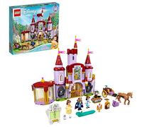 LEGO 43196 Disney Princess Castillo de Bella y Bestia, Juguete de Construcción para Niños con 3 Mini Muñecas y 7 Figuras