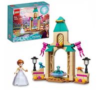 LEGO 43198 Disney Frozen Patio del Castillo de Anna, Frozen Juguetes de Construcción, Juego de Princesas, Mini Muñeca y Vestido de Diamante